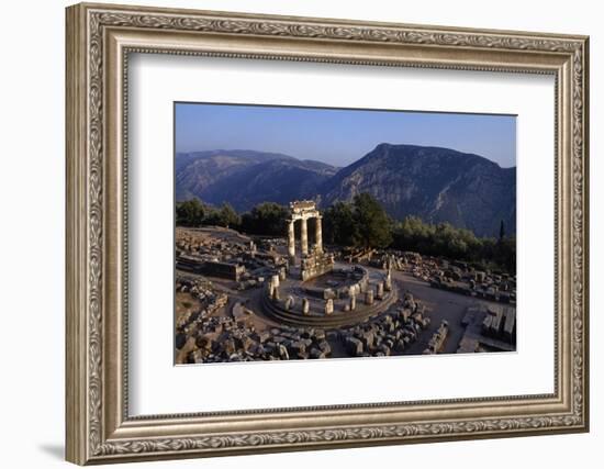 Tholos Athena temple at Delphi archeological site-Charles Bowman-Framed Photographic Print