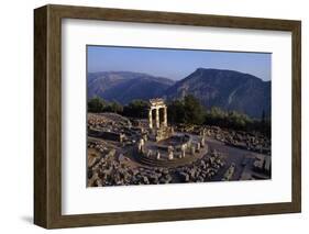 Tholos Athena temple at Delphi archeological site-Charles Bowman-Framed Photographic Print