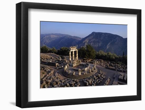 Tholos Athena temple at Delphi archeological site-Charles Bowman-Framed Photographic Print