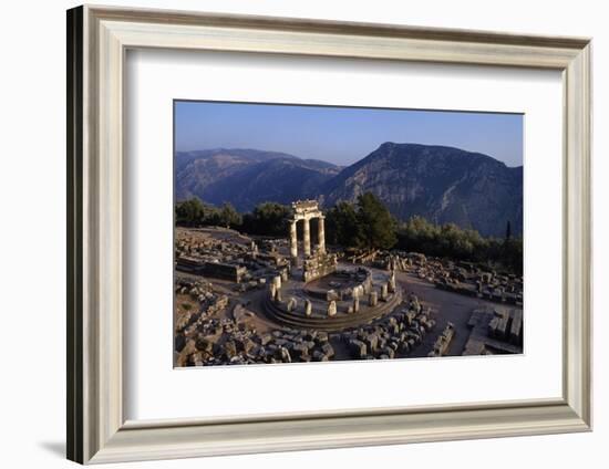 Tholos Athena temple at Delphi archeological site-Charles Bowman-Framed Photographic Print