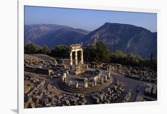 Tholos Athena temple at Delphi archeological site-Charles Bowman-Framed Photographic Print