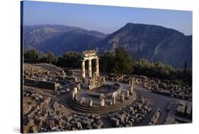 Tholos Athena temple at Delphi archeological site-Charles Bowman-Stretched Canvas