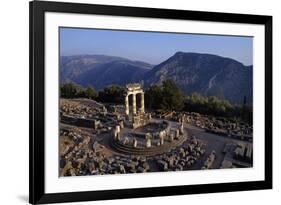 Tholos Athena temple at Delphi archeological site-Charles Bowman-Framed Photographic Print