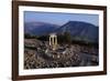 Tholos Athena temple at Delphi archeological site-Charles Bowman-Framed Photographic Print