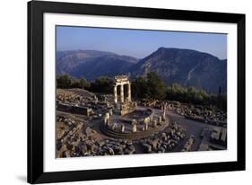 Tholos Athena temple at Delphi archeological site-Charles Bowman-Framed Photographic Print