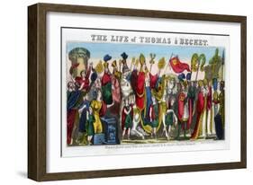 Thomas a Becket's Grand Entry into London…, 12th Century-null-Framed Giclee Print