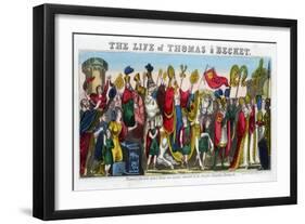 Thomas a Becket's Grand Entry into London…, 12th Century-null-Framed Giclee Print