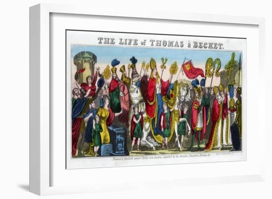 Thomas a Becket's Grand Entry into London…, 12th Century-null-Framed Giclee Print