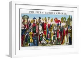 Thomas a Becket's Grand Entry into London…, 12th Century-null-Framed Giclee Print