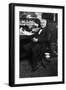 Thomas A. Edison at the Desk in His Laboratory, West Orange, NJ, Ca. 1913-null-Framed Photo