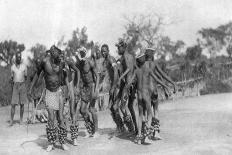 Native Men Seeing a White Woman for the First Time, Mongalla to Terrakekka, Sudan, 1925-Thomas A Glover-Giclee Print