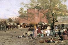 Market Plaza, 1879-Thomas Allen-Stretched Canvas