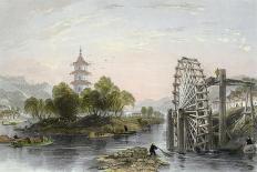 The Great Wall of China, from "China in a Series of Views" by George Newenham Wright 1843-Thomas Allom-Giclee Print