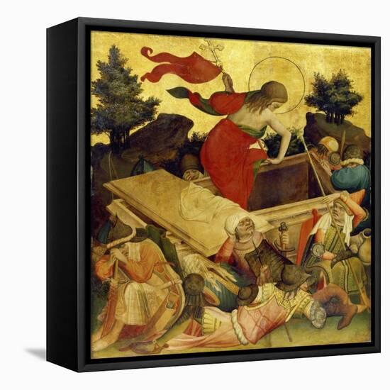 Thomas-Altar, 1424-1436. Auferstehung Christi-Master Francke-Framed Stretched Canvas