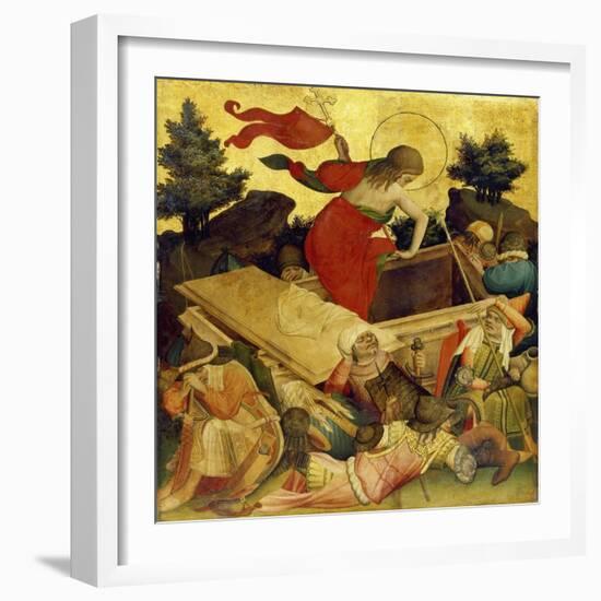 Thomas-Altar, 1424-1436. Auferstehung Christi-Master Francke-Framed Giclee Print