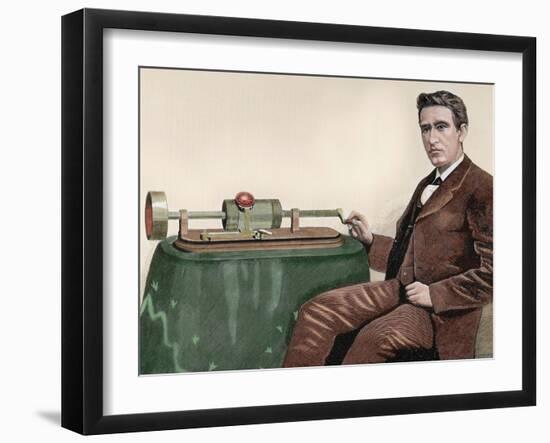 Thomas Alva Edison (1847-1931). American Inventor-Prisma Archivo-Framed Photographic Print