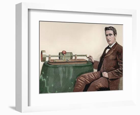 Thomas Alva Edison (1847-1931). American Inventor-Prisma Archivo-Framed Photographic Print