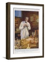Thomas Alva Edison American Inventor in His Workshop at West Orange New Jersey-John Cameron-Framed Art Print