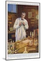 Thomas Alva Edison American Inventor in His Workshop at West Orange New Jersey-John Cameron-Mounted Art Print