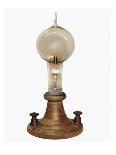 Carbon Filament Lamp, Invented by Edison in 1879-Thomas Alva Edison-Framed Art Print