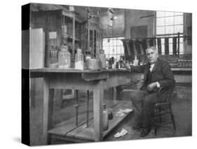 Thomas Alva Edison in His Workshop-null-Stretched Canvas