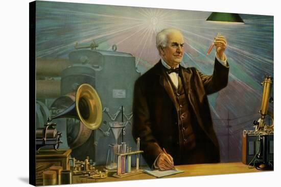 Thomas Alva Edison-null-Stretched Canvas