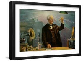 Thomas Alva Edison-null-Framed Art Print