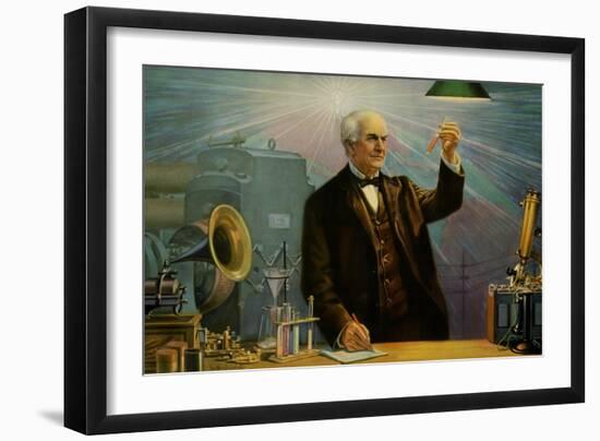 Thomas Alva Edison-null-Framed Art Print