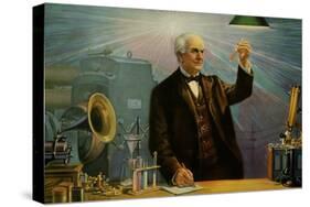 Thomas Alva Edison-null-Stretched Canvas