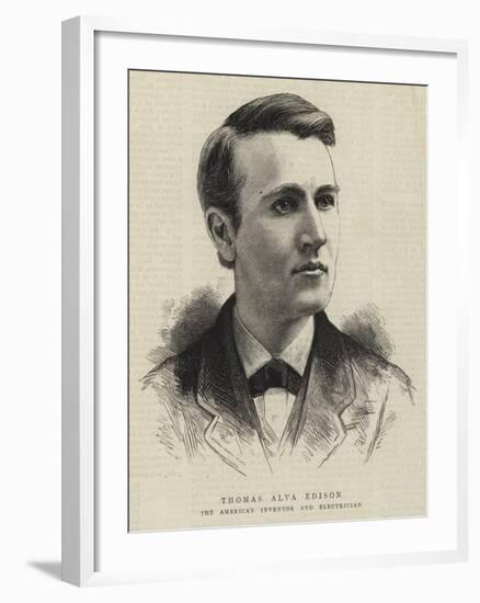 Thomas Alva Edison-null-Framed Giclee Print