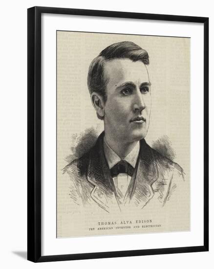 Thomas Alva Edison-null-Framed Giclee Print