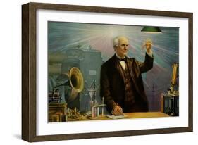 Thomas Alva Edison-null-Framed Art Print