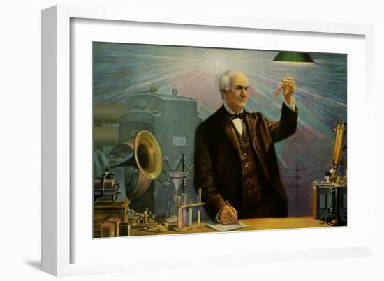 Thomas Alva Edison-null-Framed Art Print