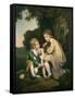 Thomas and Joseph Pickford as Children, circa 1777-9-Joseph Wright of Derby-Framed Stretched Canvas