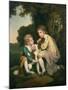 Thomas and Joseph Pickford as Children, circa 1777-9-Joseph Wright of Derby-Mounted Giclee Print