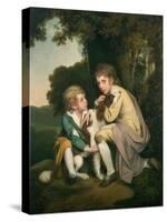 Thomas and Joseph Pickford as Children, circa 1777-9-Joseph Wright of Derby-Stretched Canvas