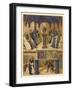 Thomas Aquinas Noted Theologian Depicted Instructing a Group of Clerics-Jean Fouquet-Framed Art Print