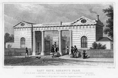 East Gate, Regent's Park, London, 1827