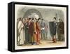 Thomas Becket Forbids the Earl of Leicester to Pass Sentence on Him-James William Edmund Doyle-Framed Stretched Canvas