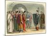 Thomas Becket Refuses to Seal the Constitutions of Claredon-James Doyle-Mounted Art Print