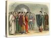 Thomas Becket Refuses to Seal the Constitutions of Claredon-James Doyle-Stretched Canvas