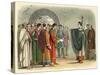 Thomas Becket Refuses to Seal the Constitutions of Claredon-James Doyle-Stretched Canvas