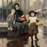 Widowed and Fatherless, Exhibited in the Royal Academy-Thomas Benjamin Kennington-Giclee Print