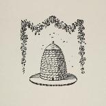 A Beehive With Floral Garland-Thomas Bewick-Giclee Print
