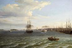 View of Dunbarton and the River Clyde, 1817-Thomas Birch-Giclee Print