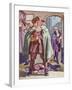 Thomas Blood Attempting to Steal the Crown Jewels from the Tower of London in 1671-null-Framed Giclee Print