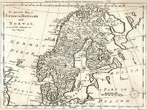 Map, Europe, Scandinavia-Thomas Bowen-Art Print