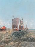 Off The Dutch Coast, 1896-Thomas Bush Hardy-Stretched Canvas