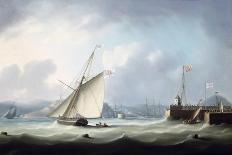 A Frigate on Fire after a Battle, 1835-Thomas Buttersworth-Giclee Print