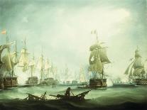 Action of Commodore Dance and the Comte de Linois off the Straits of Malacca, 15th February 1804-Thomas Buttersworth-Laminated Giclee Print